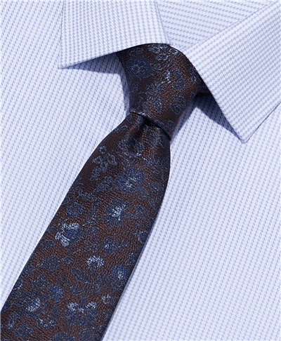 фото галстука HENDERSON, цвет коричневый, TS-2505 BROWN